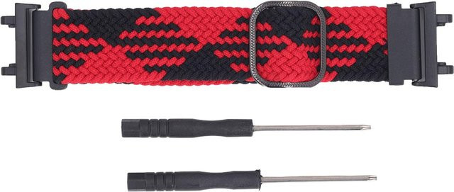 Neoglint Uhrenarmband Nylon, elastisch, schwarz rot, Unisex - Bild 1