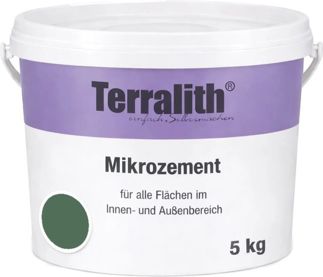 Terralith Mikrozement Fix & Fertig LFC0523 Dunkelgrün 5kg für 3,5qm - Bild 1