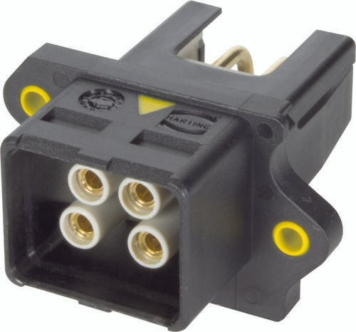 HARTING Anbaugehäuse aus Kunststoff, Schwarz, 4 Polstellen - Bild 1