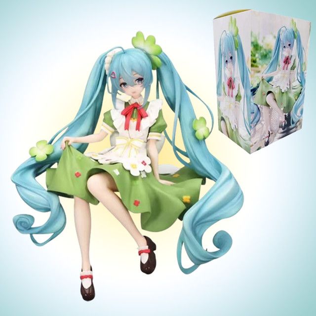 Hatsune Miku Figur Blumenfee mit vierblättrigem Kleeblatt von Bandai in Multicolor - Bild 1