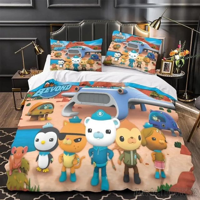 Oktonauten Bettwäsche-Set für Kinder mit Bettdeckenbezug und Kissenbezug, Multicolor, B/H: 172 x 218 cm - Bild 1