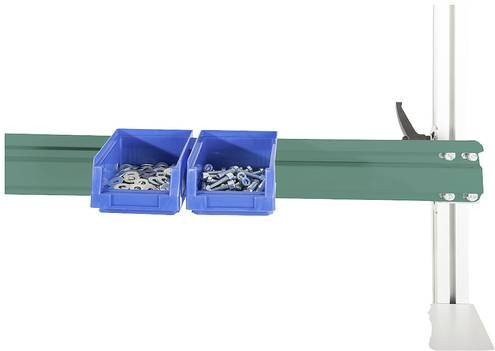 Manuflex ZB8252.0001 Boxenträgerschiene für CANTOLAB und ALU in Graugrün, B/T/H: 149,6 x 0,2 x 10,0 cm - Bild 1