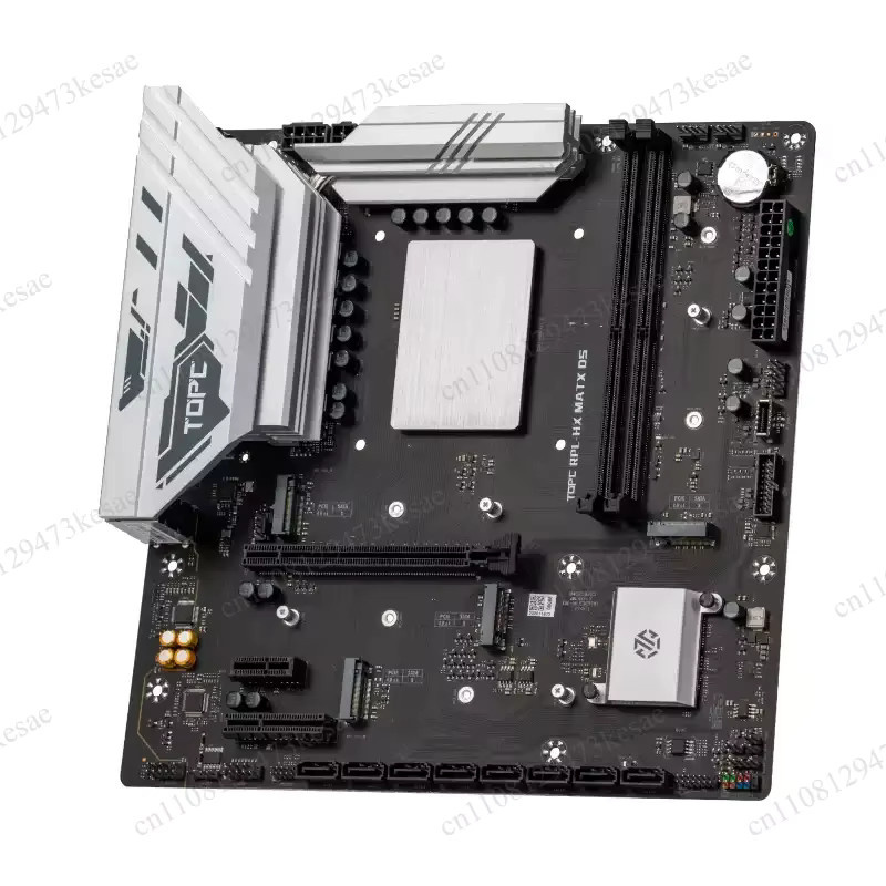 Topton MATX NAS Motherboard mit i9-14900HX, 4x NVMe, 8x SATA und USB4 in Schwarz - Bild 3