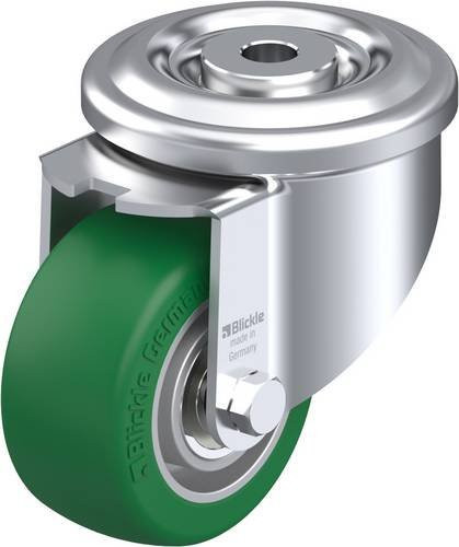 Blickle LKR-ALST 82K Lenkrolle mit 80mm Rad-Durchmesser und 230kg Tragfähigkeit in Silber und Grün - Bild 1