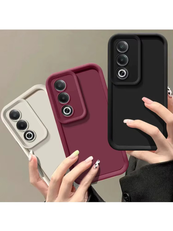 Stoßfeste Handyhülle für OPPO A5 Pro A3 A3x A40 A60 A78 A58 A57 in Schwarz mit matter Rückseite und angenehmem Hautgefühl - Bild 3