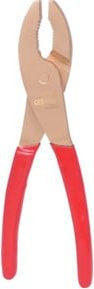 KS Tools BERYLLIUMplus Gasrohrzange aus gehärtetem Stahl in Rot mit Messing-Komponenten, Länge: 210 mm - Bild 1