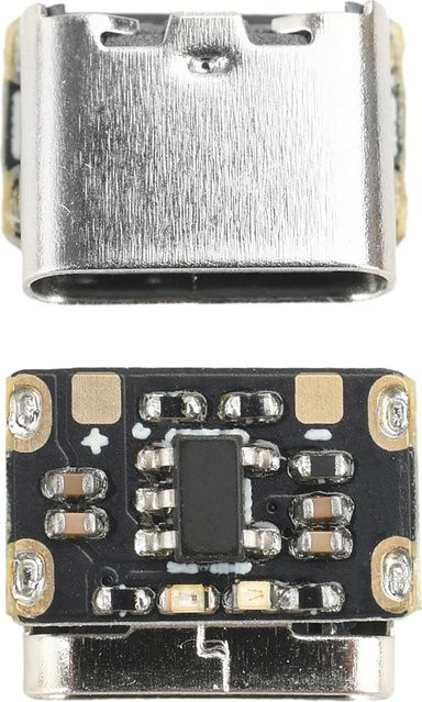 Ziqqucu Mini-Li-Ionen-Akku-Ladeplatine mit USB-C Eingang, 3,7V 4,2V Lade- und Schutzplatine für 18650 Akkus, Tastaturen und Smart Wearables, Schwarz - Bild 1
