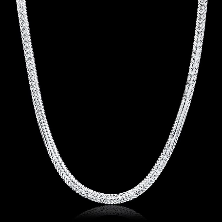 Kettenkette 925 Silber, Unisex, 55 cm - Bild 3