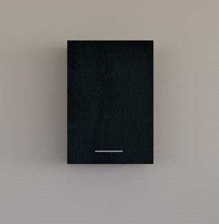 Hängeschrank HARPER BHILAI modern in Eiche matt, Farbe Schwarz-Braun, B/T/H: 61 x 37 x 45 cm - Bild 1