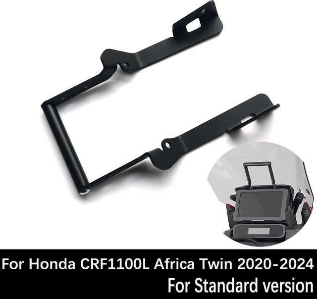 USB-Telefonhalterung für Honda CRF 1100L Africa Twin (2020-2024) mit USB-C Anschluss in Schwarz - Bild 1