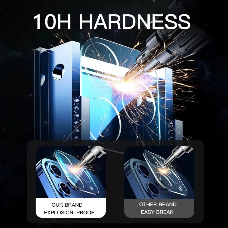 4 bis 5 Stück Kameraobjektivschutz aus gehärtetem Glas für iPhone 17 Pro Max, iPhone 17 Pro, iPhone 17 Ai und iPhone 16 Plus, transparent, HD klar und wasserdicht - Bild 3