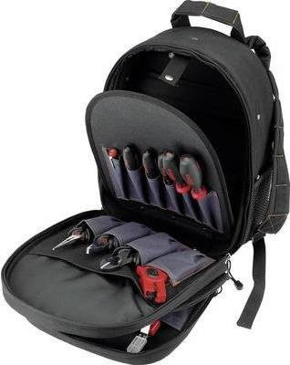 Cimco Werkzeug-Rucksack Schwarz mit 14-teiligem Elektrikerwerkzeug Set 170420 - Bild 1