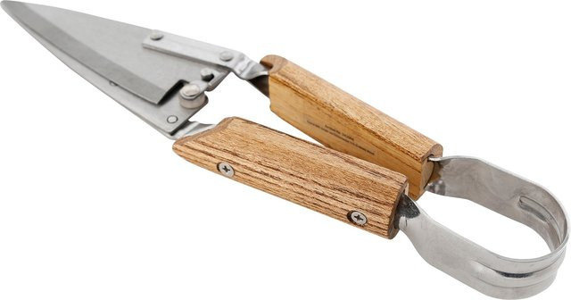 Buchsbaumschere von Mein schöner Garten Shop aus Edelstahl mit Holzgriff in Braun - Bild 1