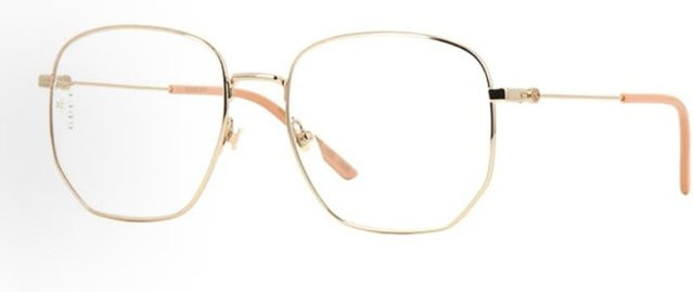 Gucci GG0396S Sonnenbrille, quadratisch, Metall, Vollrand, Damen, gold, white - Bild 1