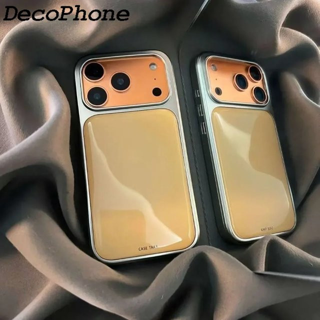 DecoPhone Handyhülle im Koreanischen Candy-Design mit galvanisierten Tropfenklebern für iPhone 11 bis iPhone 17 Pro Max Plus, Farbe: Multicolour - Bild 1