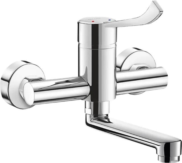 Delabie SPT-EHM Wand-Einhebelmischer mit Schwenkauslauf und Securitouch in Chrom - Bild 1