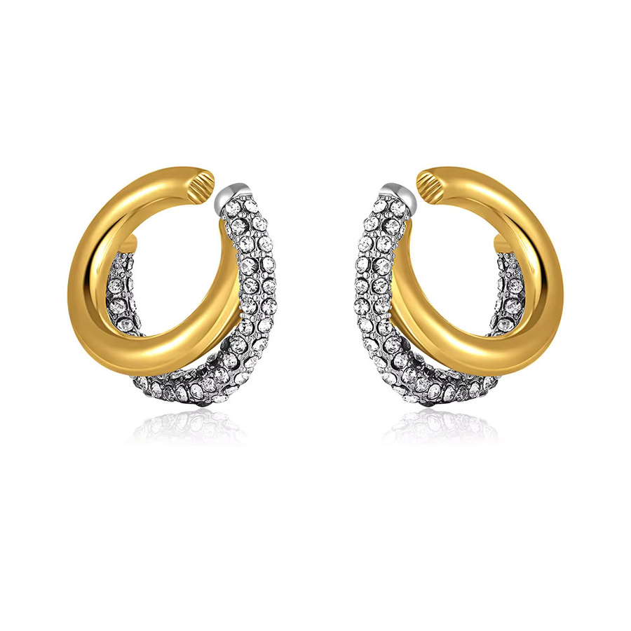 onekiss Ohrklemme, Bicolor, Gold, Silber, Zirkonia, Damen - Bild 7