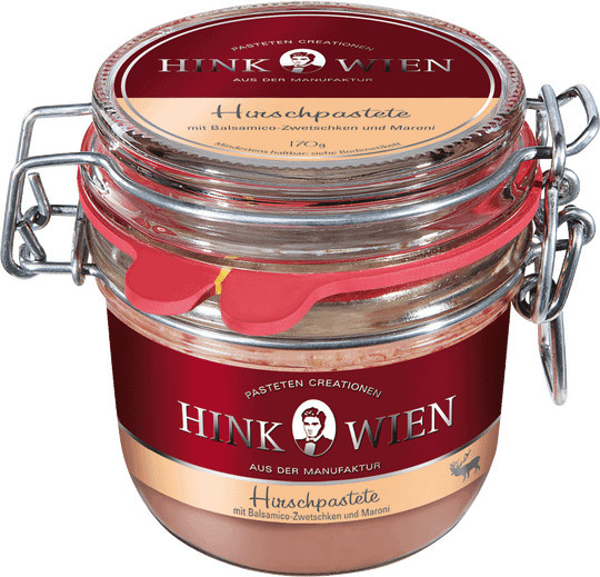 Hink Hirschpastete mit Balsamico-Zwetschken und Maroni 170 g - Bild 1
