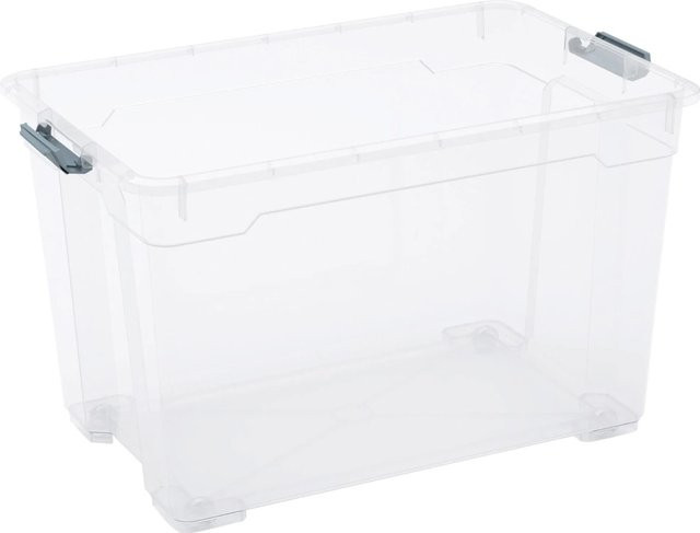 OBI Allzweckbox Cadiz XL mit 4 Rollen in Transparent - Bild 1