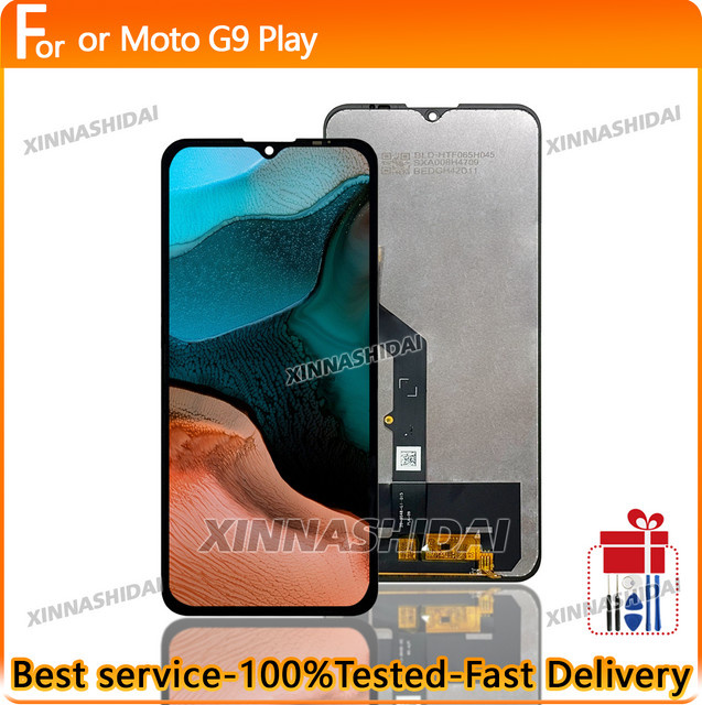 Motorola Moto G9 Play LCD Display Ersatz mit Touchscreen-Digitizer Baugruppe in Schwarz, 6,5 Zoll - Bild 1