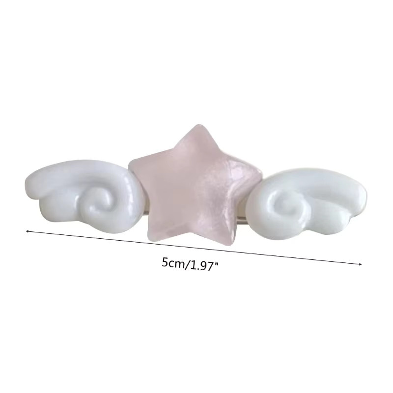 Haar Clip Rosa Stern Flügel, Haarnadel - Bild 2