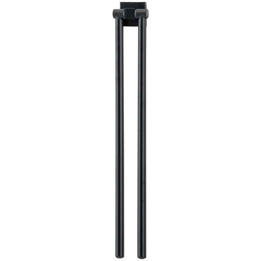 Fackelmann Doppel-Handtuchstange New York Schwarz Wandmontage Metall Breite: 65,0 cm, Höhe: 50,0 cm - Bild 2