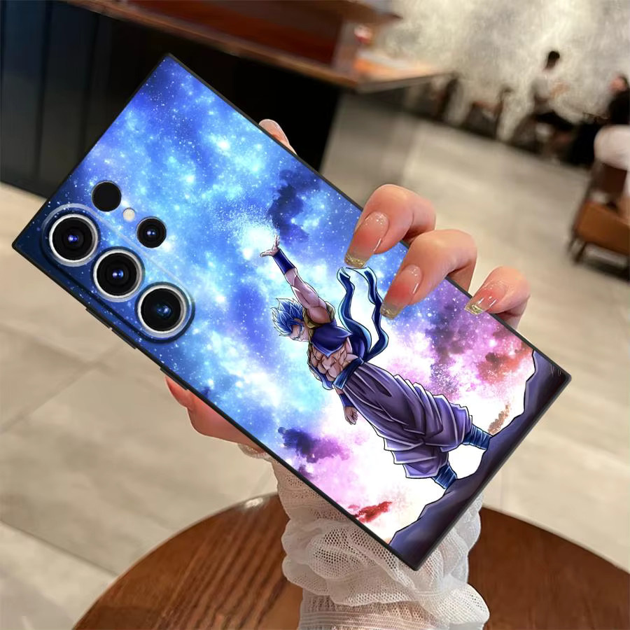 Dragon Ball Handyhülle mit Son Goku, Vegeta und Beerus in Schwarz für Samsung Galaxy S25 Edge, S20, S21 FE, S24 Plus und S23 Ultra - Bild 3