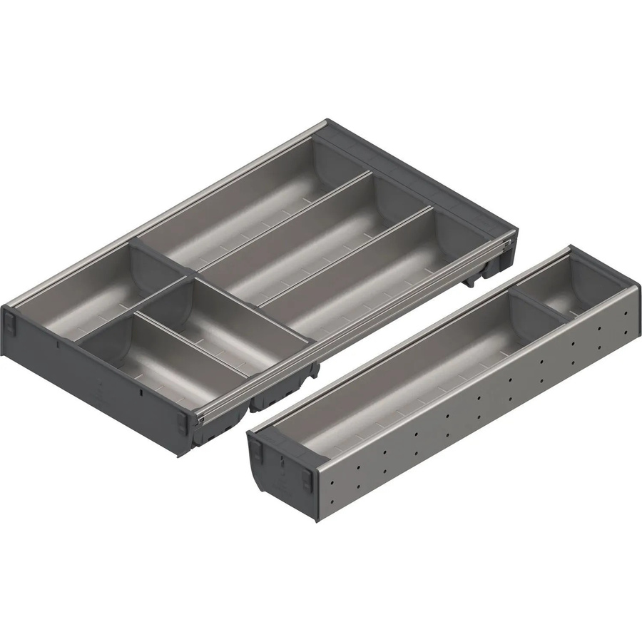 Blum Orga-Line Besteckeinsatz Schalen-Set Grau für Korpusbreite 500-599 mm, Nennlänge 500 mm, B/T/H: 50,0 x 38,0 x 75,0 cm - Bild 2