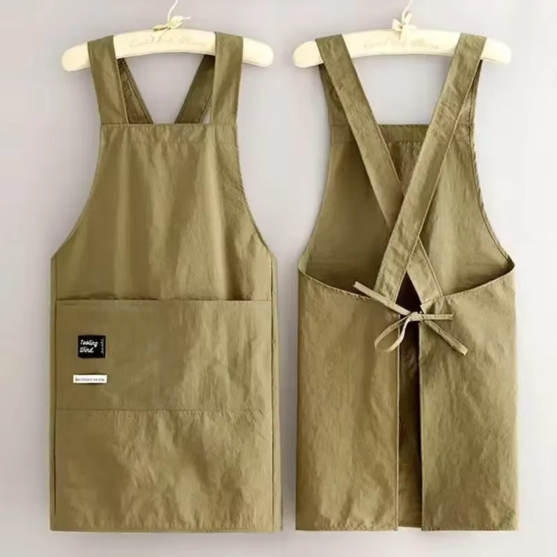 VTMANMNS Multifunktionale Wasserdichte Küchenschürze für Unisex in Grün mit verstellbarem Riemen und Ölbeständigkeit - Bild 3