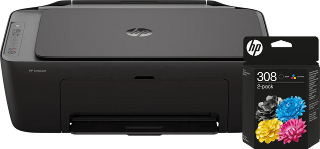 HP DeskJet 2920 Inkjet Multifunktionsdrucker mit Scan- und Kopierfunktion inklusive schwarzer Reservepatronen - Bild 1