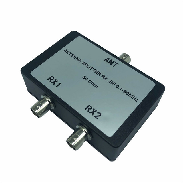 Antennen-Splitter RX HF 1-50 MHz Signalteiler für Satelliten-Koaxialkabel in Schwarz - Bild 1