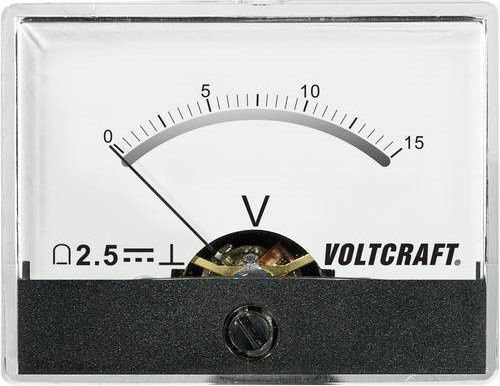 Voltcraft Einbau-Messgerät AM-60X46/15V/DC 15V Drehspule in Weiß - Bild 1