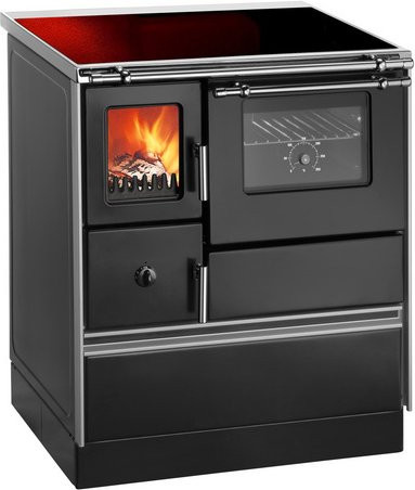 WESTMINSTER Holzherd Style70 in Schwarz mit 7,6 kW Heizleistung, B/T/H: 85 x 70 x 60 cm - Bild 1