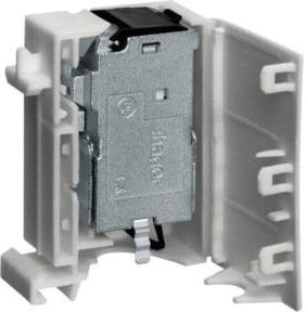 Hager RJ45-Buchse für Hutschiene IP2X in Weiß - Bild 1