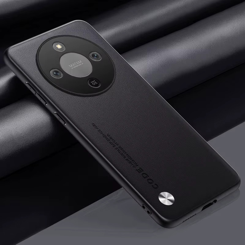 Fudusaidman Luxuriöse PU-Ledertasche in Schwarz als weiche Silikon-Schutzhülle für Huawei Mate 70, 60, 40 und 30 Pro - Bild 1
