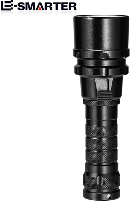 ESMARTER T6/L2 LED-Tauchtaschenlampe in Schwarz, professionelle wasserdichte Unterwasser-Taschenlampe mit IP68-Schutz und wiederaufladbarem 18650-Akku - Bild 1