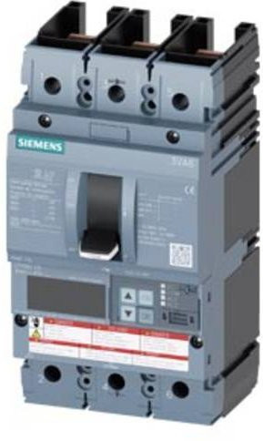 Siemens 3VA6115-5JP31-0AA0 Leistungsschalter in Grau mit einem Einstellbereich von 60 - 150A und einer maximalen Schaltspannung von 600 V/AC - Bild 1