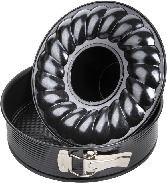 Zenker Springform mit Flach- und Rohrboden in Black Metallic, Ø 24 cm, Antihaftbeschichtung - Bild 1