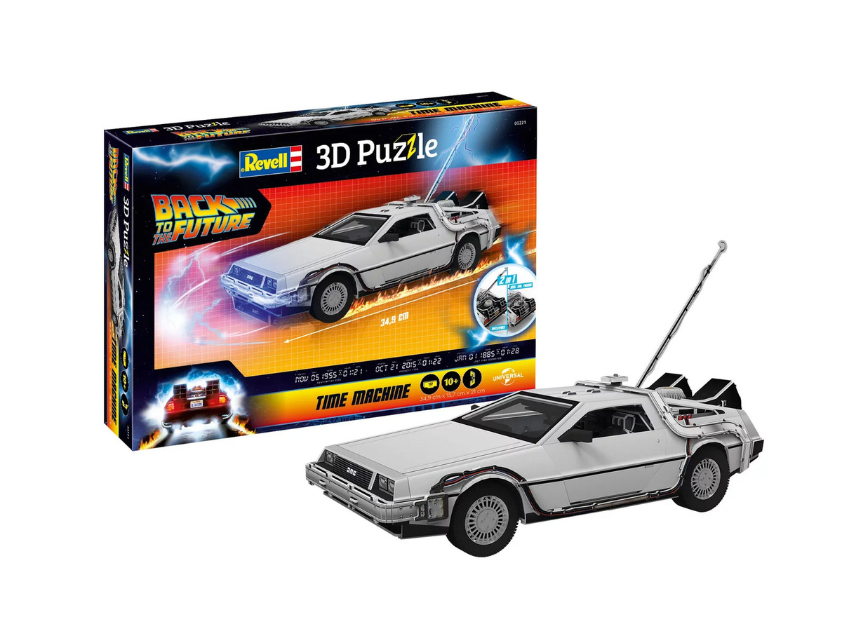 Revell Back to the Future DeLorean, 3D Puzzle, ab 10 Jahren - Bild 2