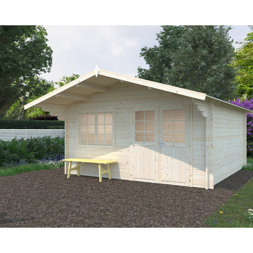 PALMAKO Blockbohlenhaus Britta aus Holz in Braun, B/H/T: 488 x 270 x 580 cm - Bild 2