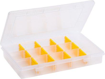 Allit EuroPlus Basic Sortimentskasten, transparent und gelb - Bild 1