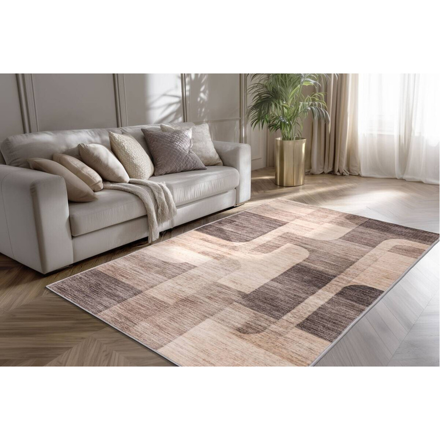 Kayoom Teppich Bluster 225 in Beige, modern und pflegeleicht, B/L: 80 x 150 cm - Bild 2