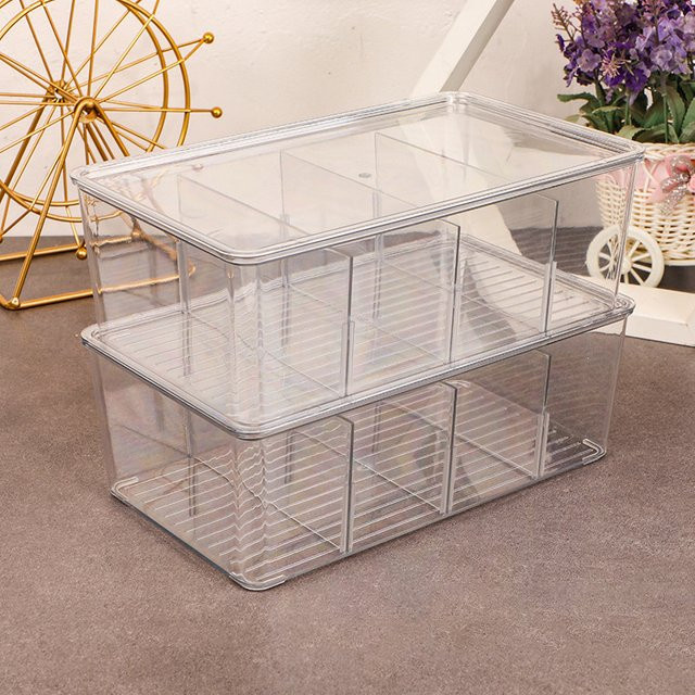 Multifunktionale Teebeutel-Aufbewahrungsbox aus Acryl mit Deckel, transparenter Organizer für Kaffeebeutel und Bürobedarf - Bild 1