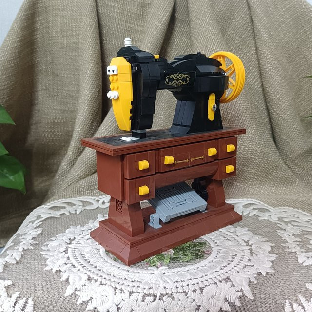 Doubuilt Vintage-Nähmaschinenbausteine, Konstruktionsspielzeug, Kunststoff - Bild 1
