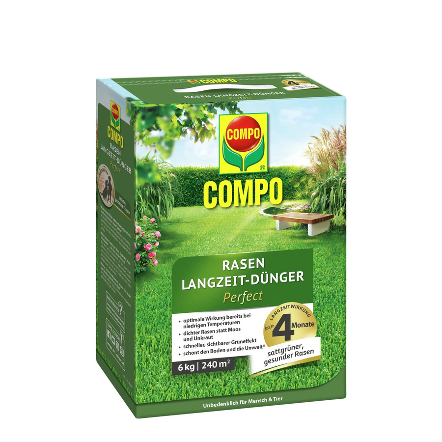 Compo Rasen Langzeit-Dünger Perfect mit 6 kg - Bild 2