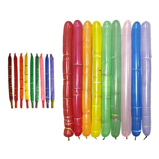 Jiawei Raketenballons mit Pumpe, bunte Raketenballons mit Pfeifgeräusch, 1-teiliges Set - Bild 4