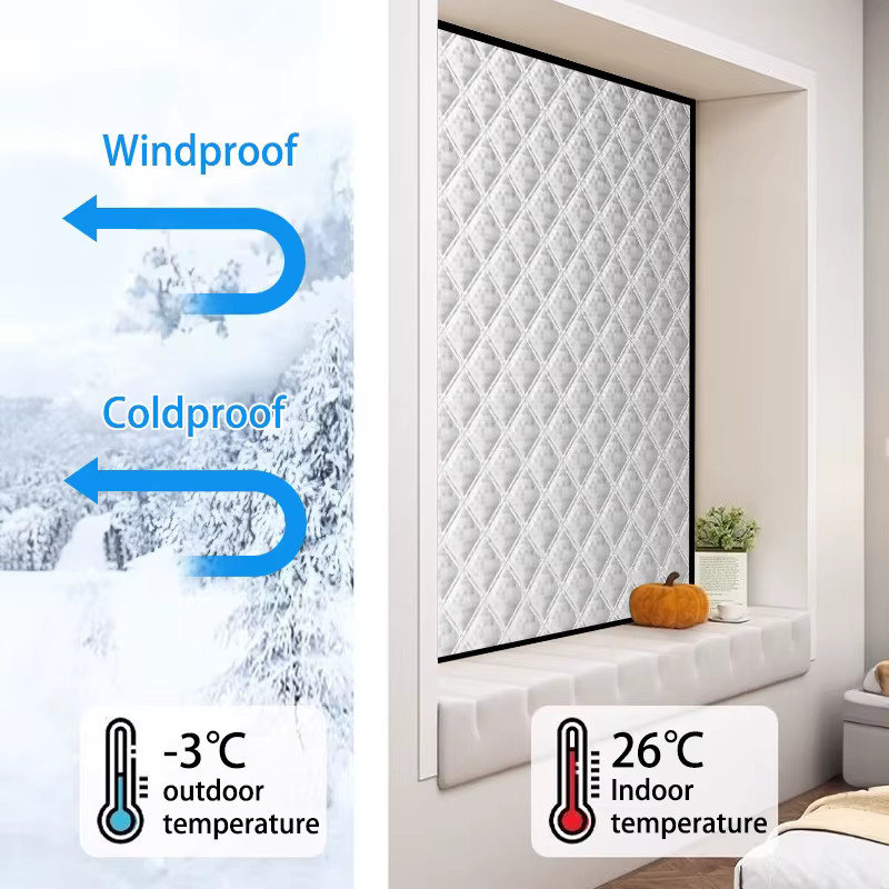 TranquilTouch Thermo-Vorhang mit Hakenschlaufen, winddicht und geräuschreduzierend, blickdicht, Breite: 100 cm, Höhe: 100 cm - Bild 2