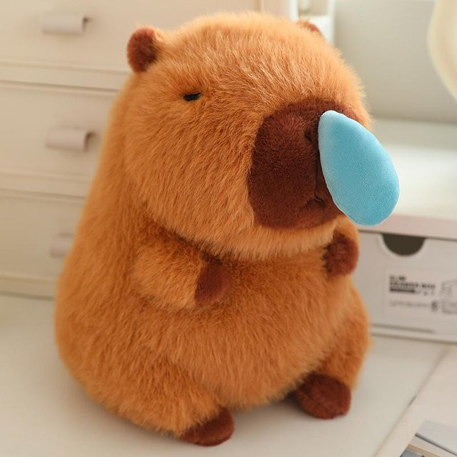 Yiran toy Capybara Plüschtier mit Schleim, 22cm - Bild 1