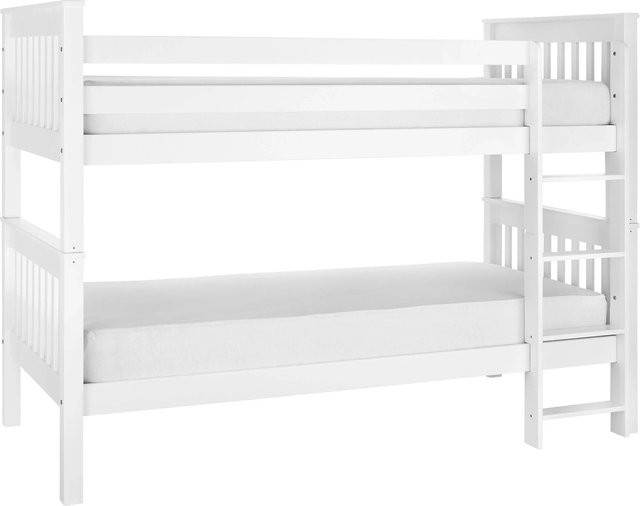 Mömax Etagenbett Wicky aus Massivholz in Weiß für das Kinderzimmer B/T/H: 90 x 200 x 160 cm - Bild 1