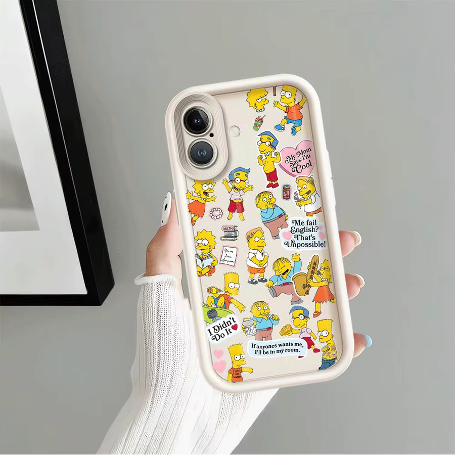 The Simpsons Handyhülle für iPhone 12 11 13 14 15 16 Pro Max und weitere Modelle, weiche Schutzhülle, Multicolor - Bild 4